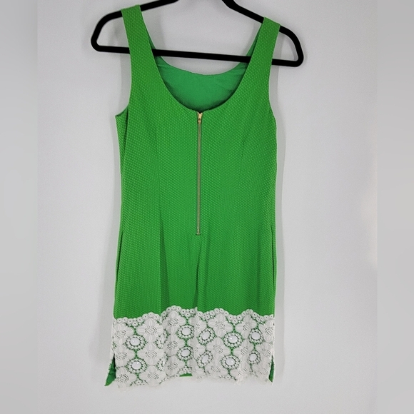 Lilly Pulitzer Jubilee Lace Sheath Dress Size 4 Green - Picture 5 of 7